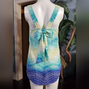 Candie's Multicolored Lightweight Polyester Top Size Small